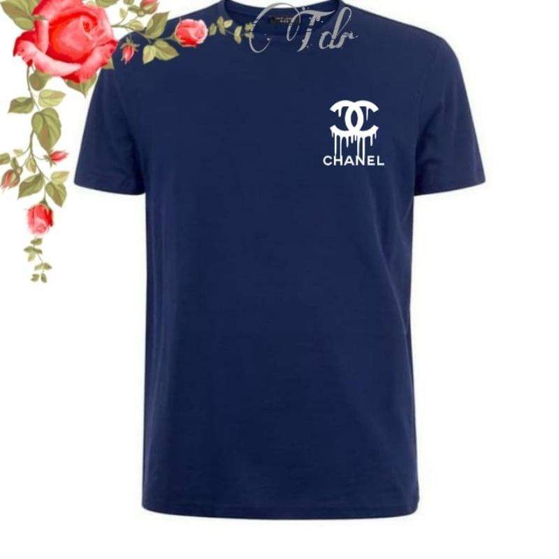 KAOS PRIA T-SHIRT CHANEL dan LOGO BFF DISTRO