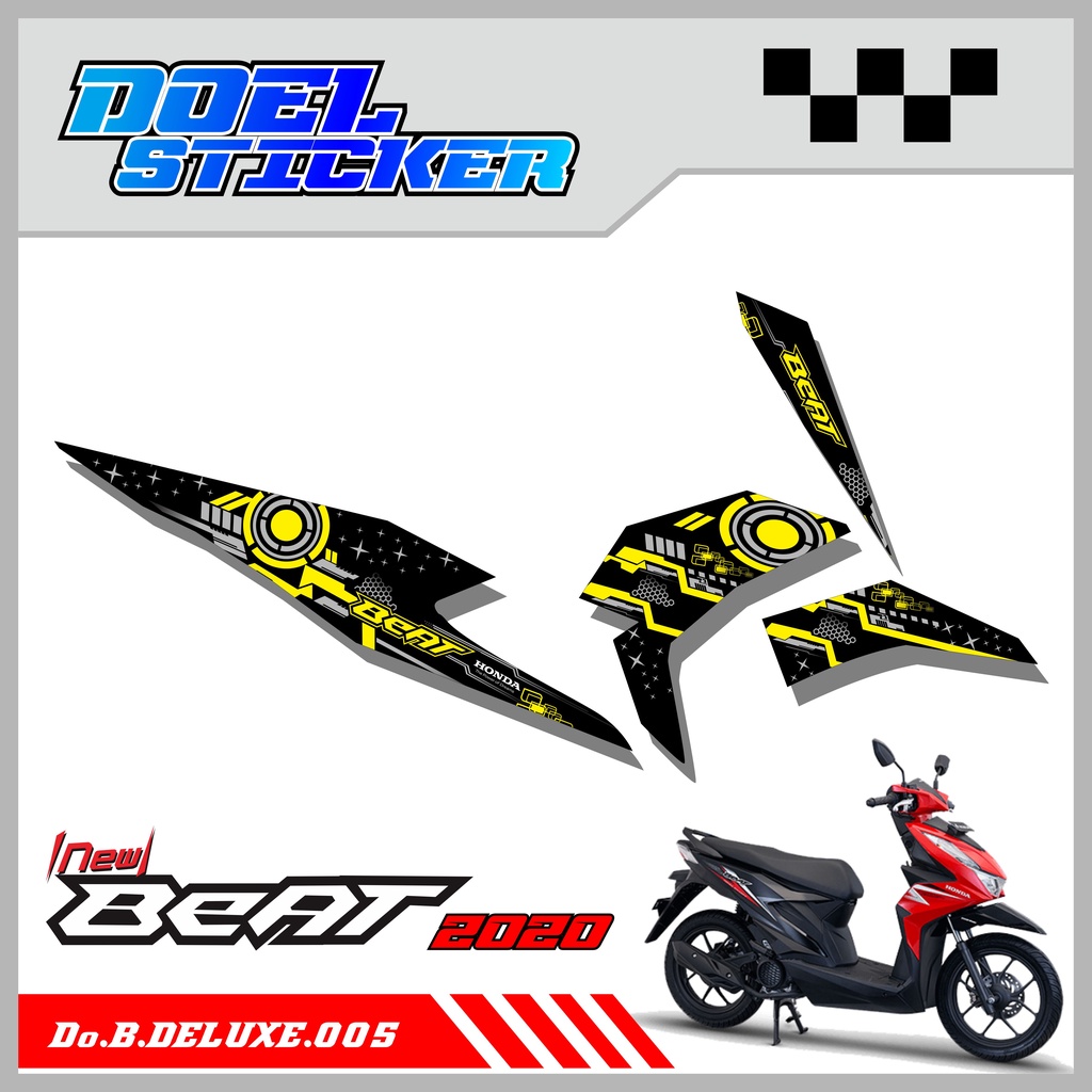 (cod) BEAT 2020 stiker striping BEAT deluxe 2020 005 VARIASI MOTIF LIMITED EDITION