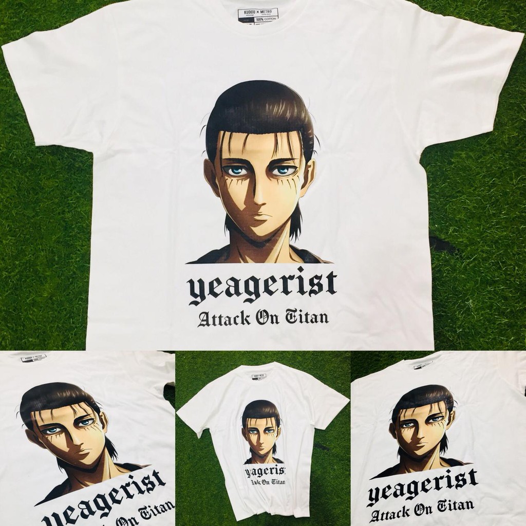 Tshirt Eren Yeagerist AOT White Anime Attack On Titan SNK Manga