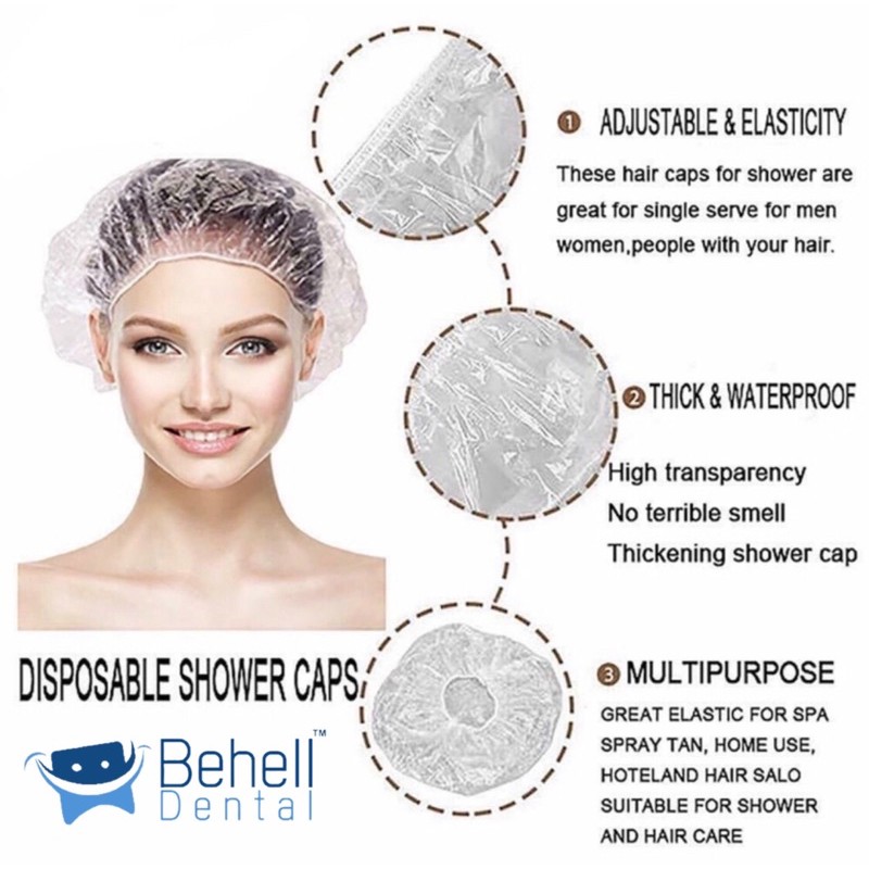 disposable hair caps shower caps . nurse cap . penutup rambut  kepala . hair cap hair net dokter