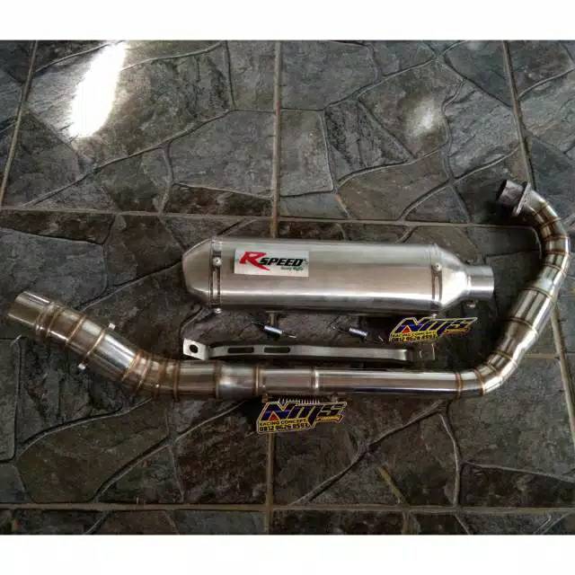 Knalpot R-SPEED Tiger Megapro Gl pro leher fullcacing boom-1