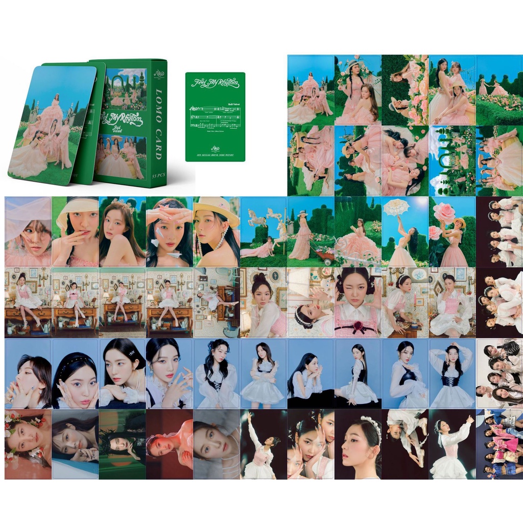 55pcs / Kotak Kartu Pos LOMO Album Red Velvet