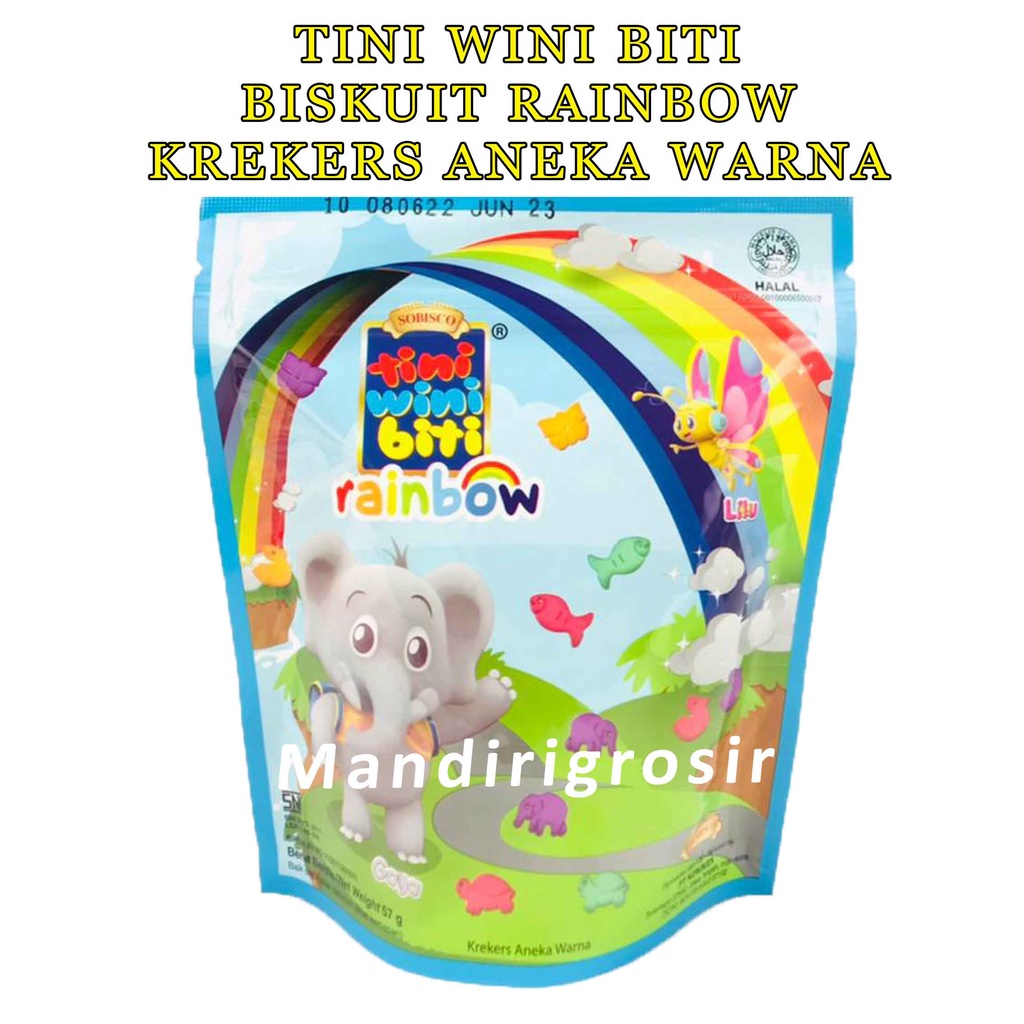 Biskuit * Tini Wini Biti Rainbow * Krekers Aneka Warna * 57g