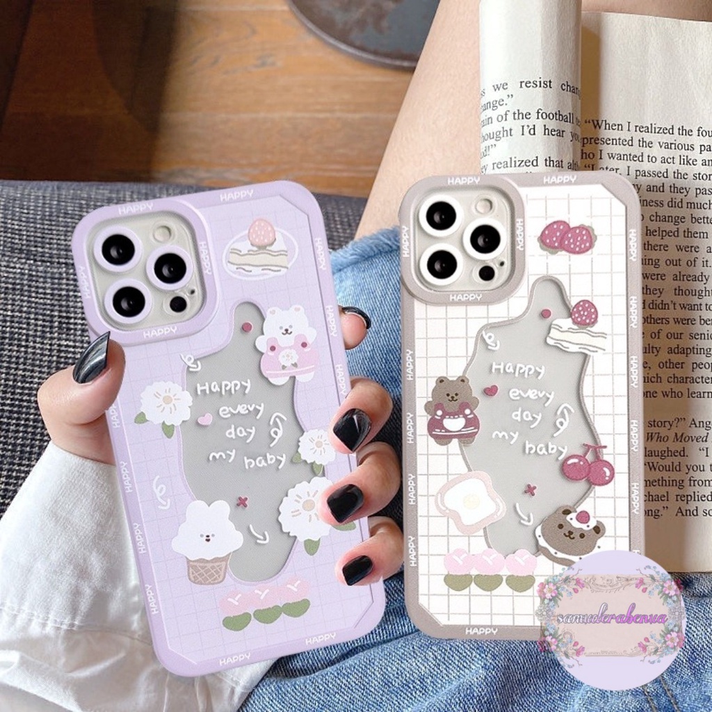 SS106 SOFT CASE DESAIN KUE STRAWBERRY CHERRY SAMSUNG A04E A10 A04S A02S A03 A03 CORE A03S J2 PRIME GRAND PRIME A10S M01S A11 M11 A12 M12 A20S A21S A22 A05 A05S A15 SB4104