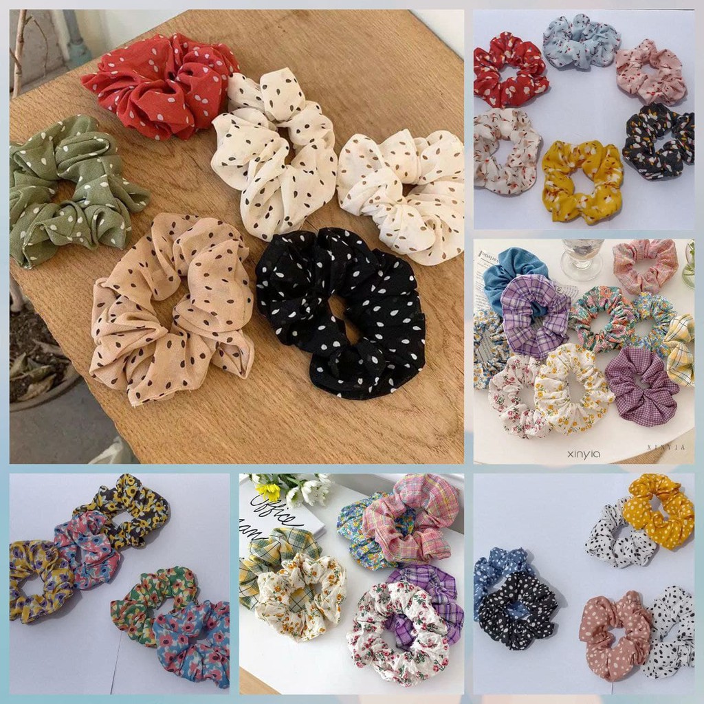 JNY.Co IKAT RAMBUT SCRUNCHIE MOTIF KOREA