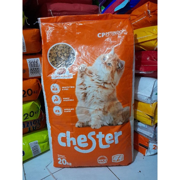 (Grab/ Gojek) Makanan Kucing Chester Cat Tuna 20kg - Makanan kucing Rasa Tuna Chester