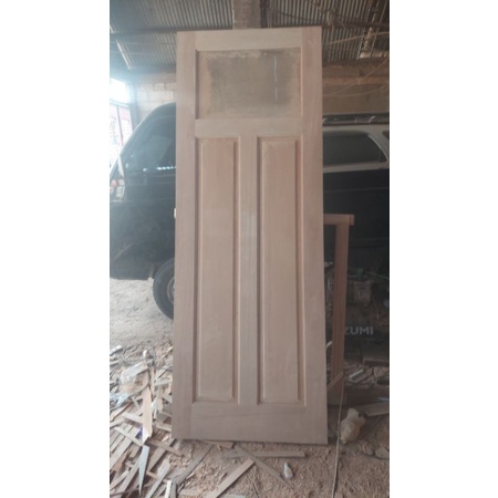 Kusen Pintu Utama Berikut Daun Pintu Dan Jendela Kaca Mati