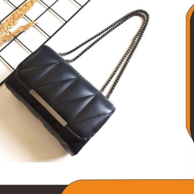 ♫ Sabira Bag-Tas Selempang Wanita Rantai Hitam Tas Wanita Murah Sling Bag Shoulder Bag Grosir ✹