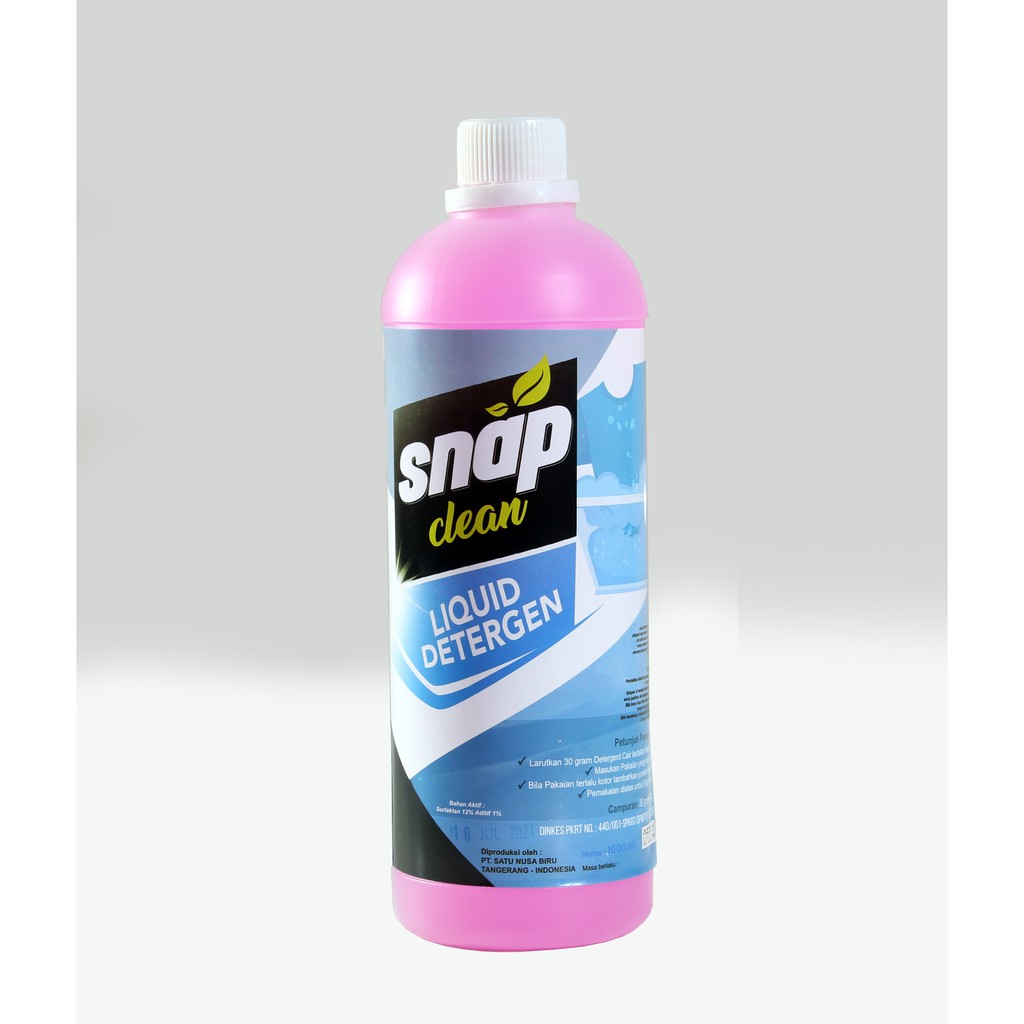 Sabun Cuci Baju Detergen Pakaian Laundry Deterjen Matic Cair Snap Clean 1 Liter