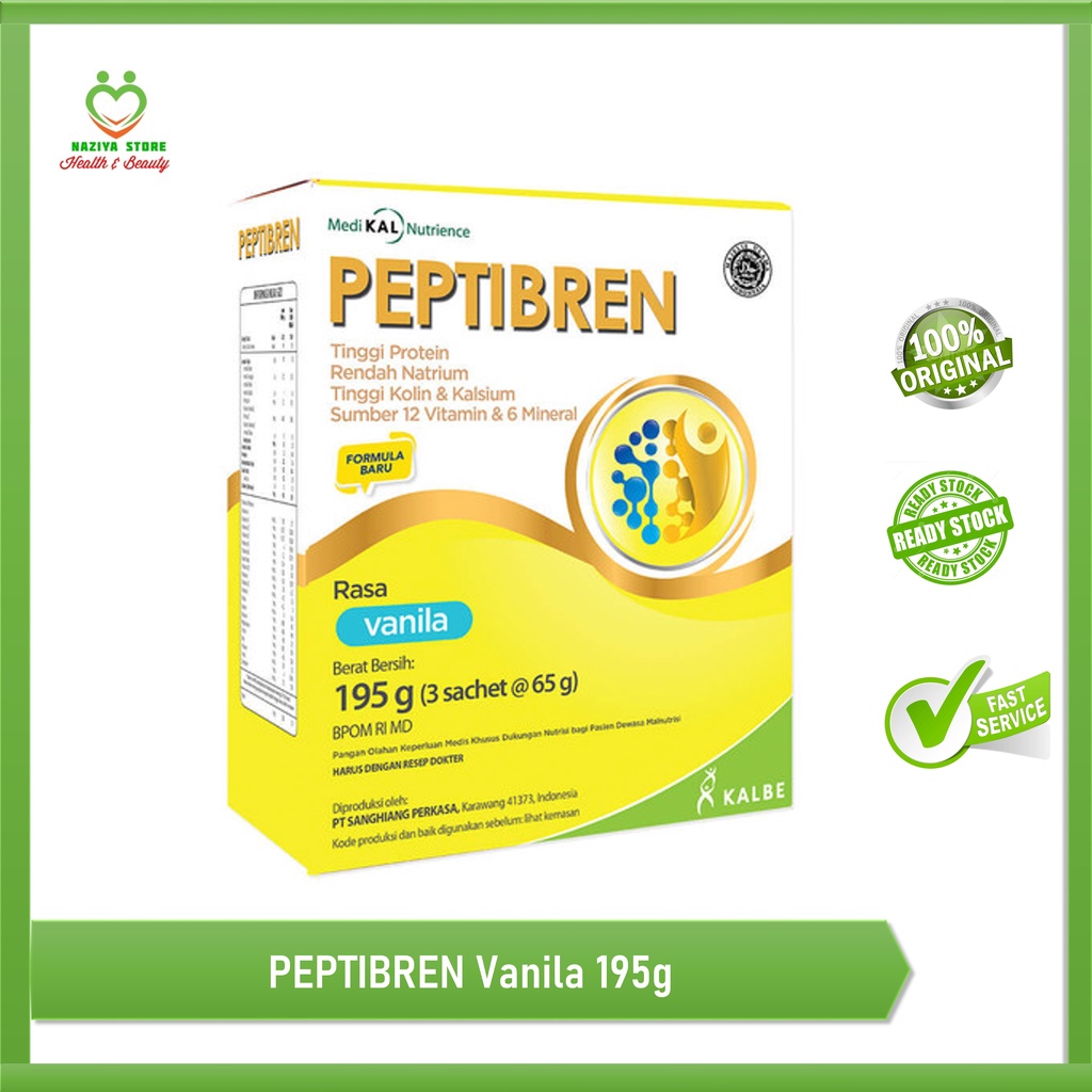 

PEPTIBREN VANILA 195gr Susu Pasien Stroke & Pikun Rendah Lemak