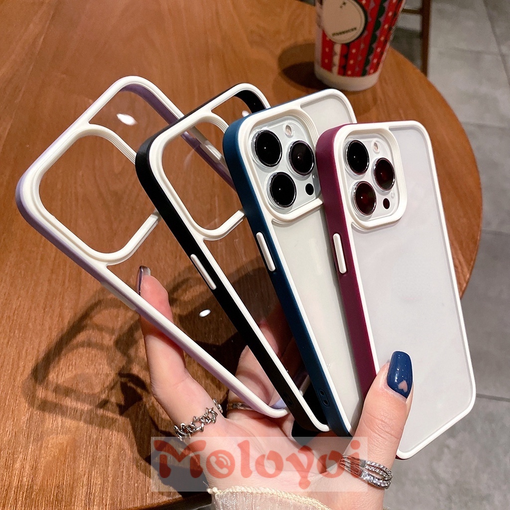 Hard Case Silikon Akrilik Tebal Shockproof Cover IPhone 11 13 12 Pro Max 12Pro Max 11 Pro Max 13pro Max