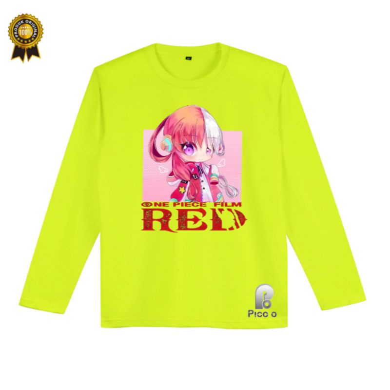 kaos anak one piece uta lengan panjang bahan premium