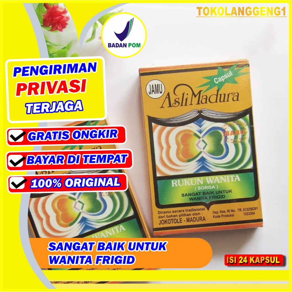 OBAT HERBAL FRIGIT FRIGID RUKUN WANITA PENINGKAT LIBIDO WANITA JAMU AWET MUDA PERAPAT KEWANITAAN