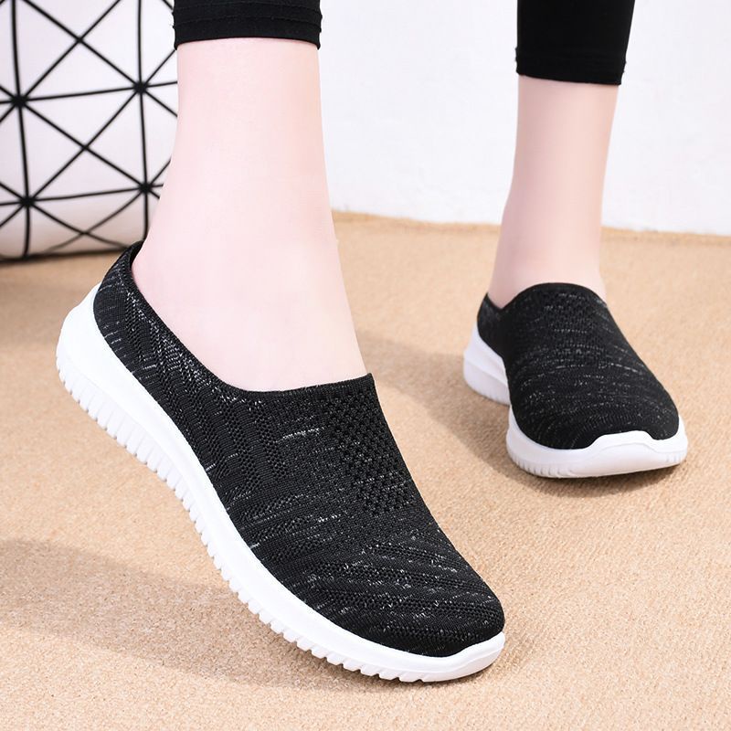 Sepatu Selop  Flyknit Shoes Women import / Sepatu Slip On Wanita  #883 Sepatu Import