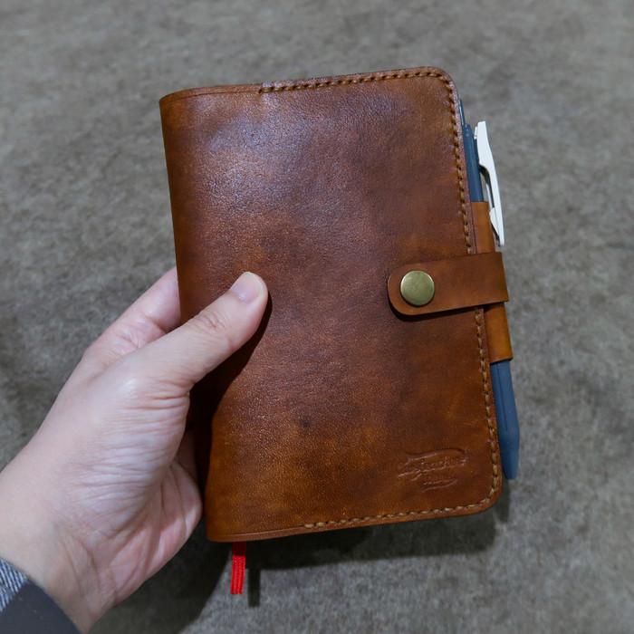 

Notebook / Leather Cover Notebook A6 / Moleskine (Hanya Cover)