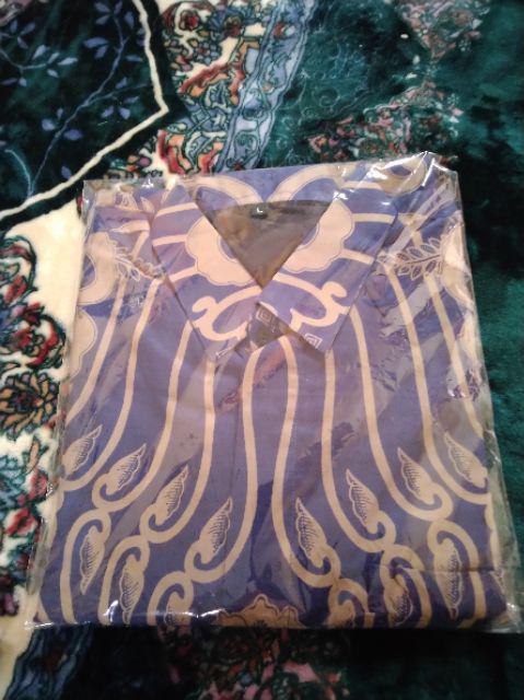 Kamandanu Blue Kemeja Batik Pria Lengan Panjang By Batik Anjani