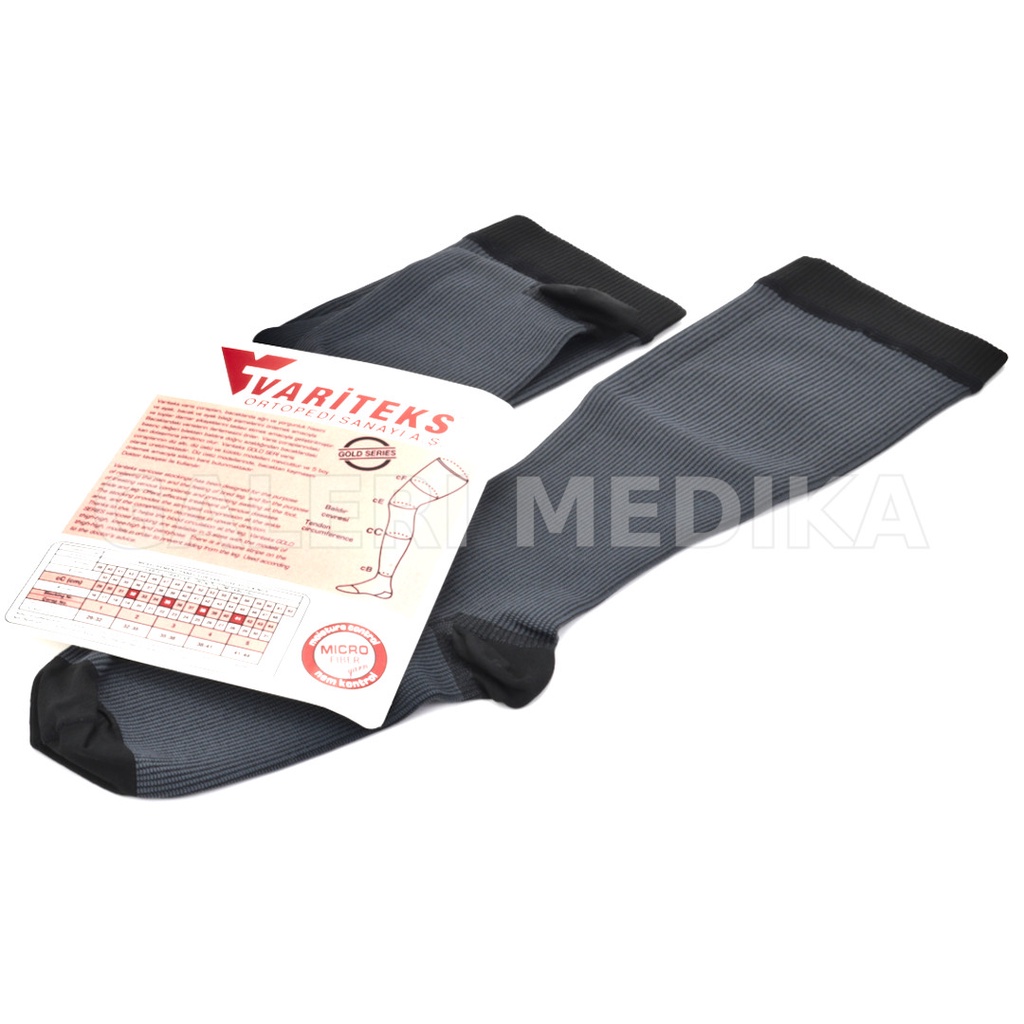 Stocking Varises Pria / Stoking Varises Variteks 920 - Kaus Kaki Stoking Pria / Kaos Kaki Varises Kompresi Menengah 20-30mmHg Kelas 2 / Medium Compression CCL 2