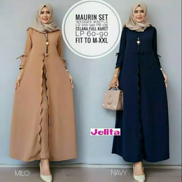 Modis Gaul Terkini Modern Elegan/ GAMIS GRACELLA BY ERIC SUMMER| BUSANA MUSLIM SYAR'I