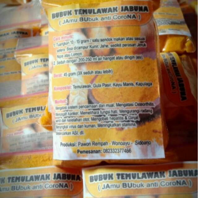 

JABUNA TEMULAWAK