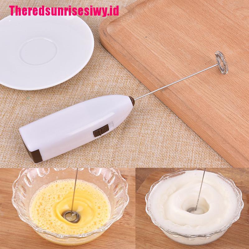 【Theredsunrisesiwy.id】Mini Electric Coffee Whisk Mixer Milk Foamer Frother Egg Beater Kitchen Tools