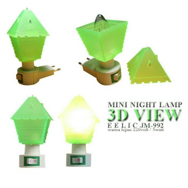 Lampu Tidur Model Rumah 992