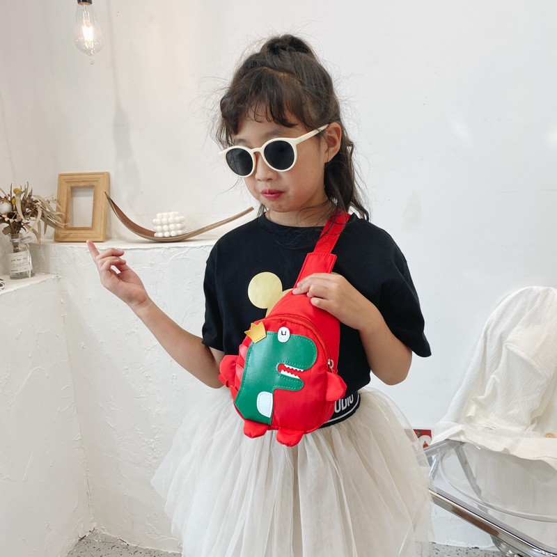 HappyOliver TAS DINO CROWN tas import anak resleting tas slempang anak laki