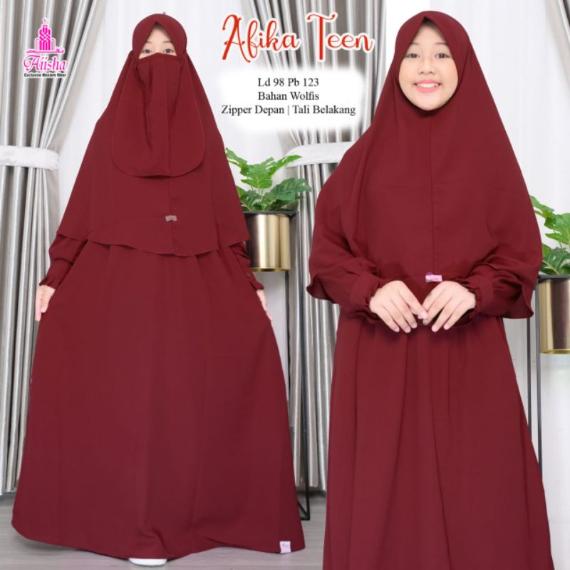 Afika Baju Muslim anak free cadar