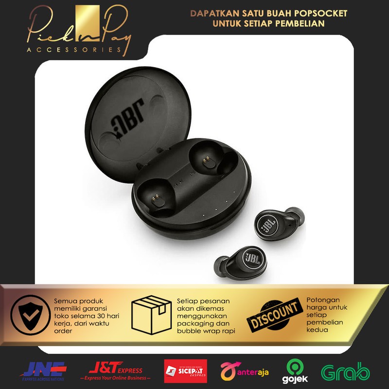 JBL FREE T250 TWS ORI WIRELESS BLUETOOTH HEADSET JBL FREE T250 EARBUDS