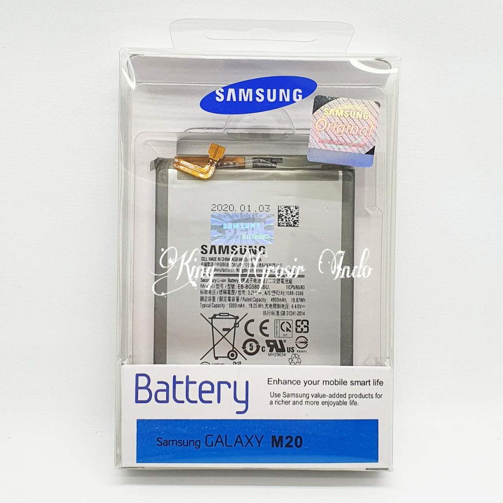 Baterai Samsung Galaxy M20 EB-BG580ABU Original 100% Battery