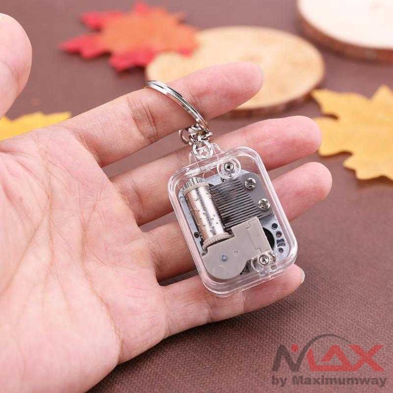 VKTECH Kotak Musik DIY 18 Tones Music Box Keychain - MBB18 Warna Silver