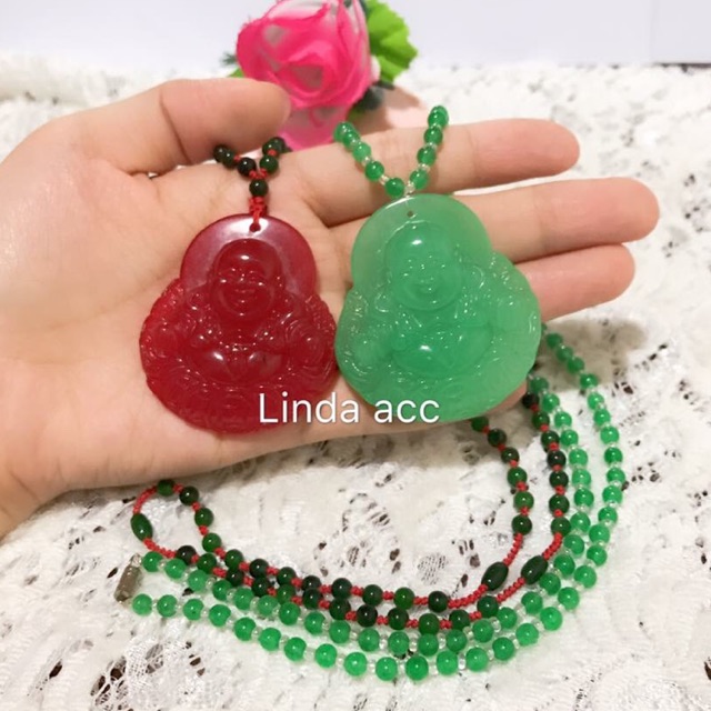 kalung budha peqmata giok asli，kalung giok，liontin budha 88