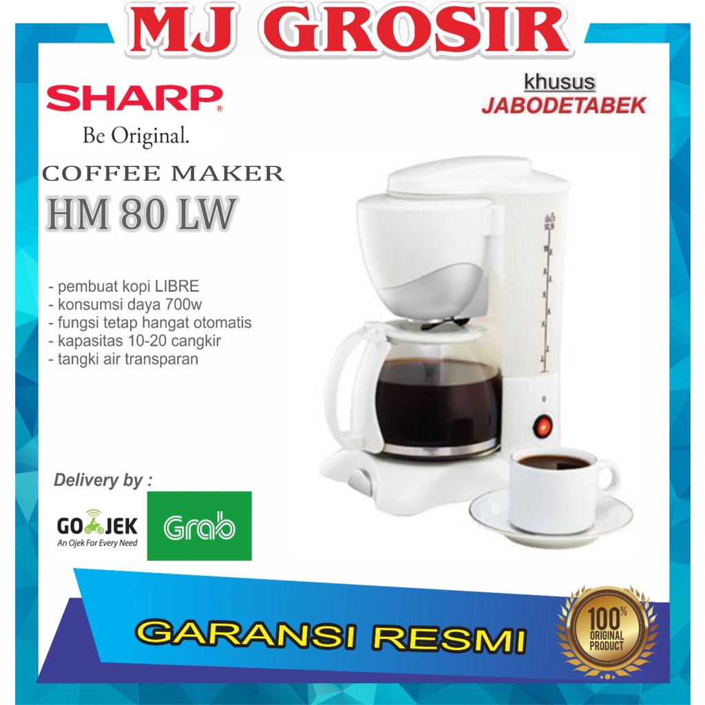 BLENDER COFEE MAKER SHARP HM 80 LW 1 LITER