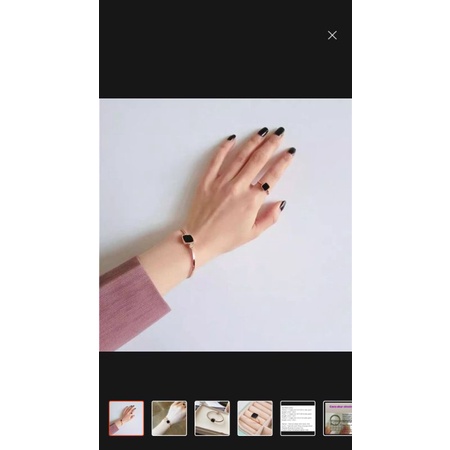 Set Perhiasan Gelang + Cincin Titanium Asli