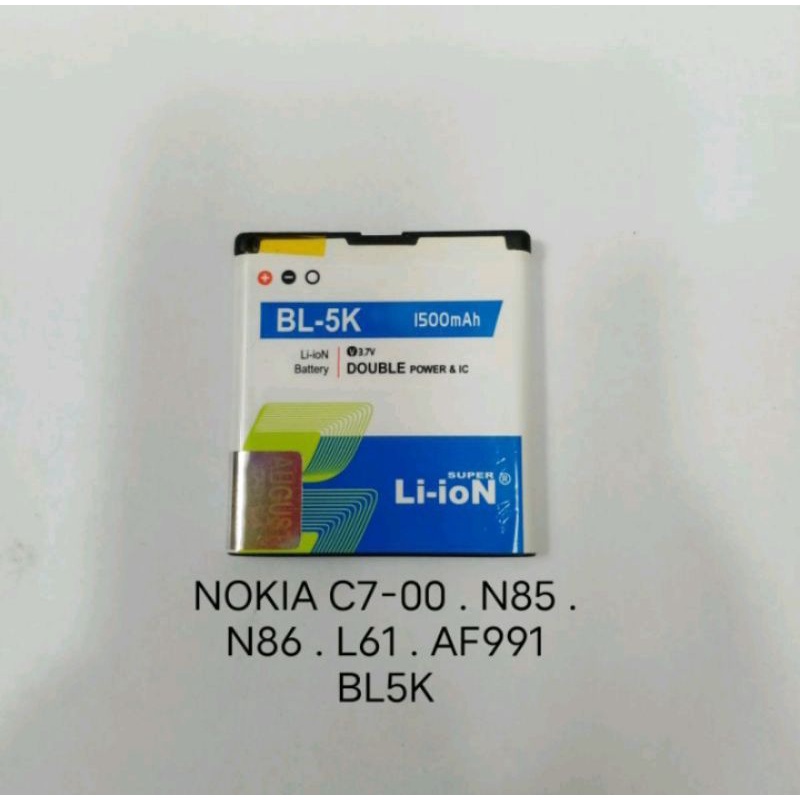 Baterai Nokia C700 . N85  . N86 . L61 . AF991 . BL5K batre batrei batere baterei battery batteray
