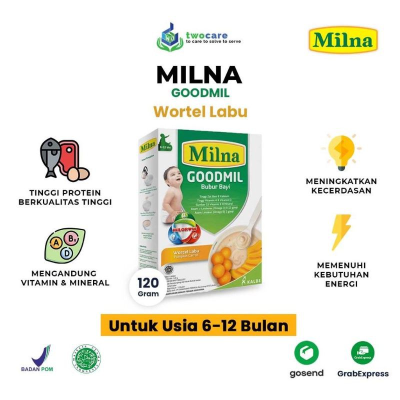 Milna goodmil bubur bayi wortel labu