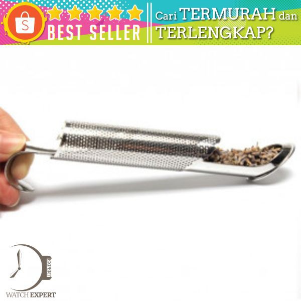 HOOMIN Filter Saringan Infuser Teh Ramuan Herbal Strainer Stainless Steel - G12 - Silver