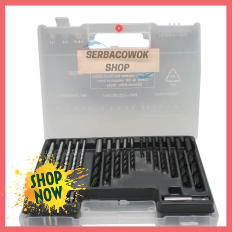 PROMO Mata Bor Set Besi Kayu Tembok Dan Mata Obeng Fisher C3001 Kenmaster