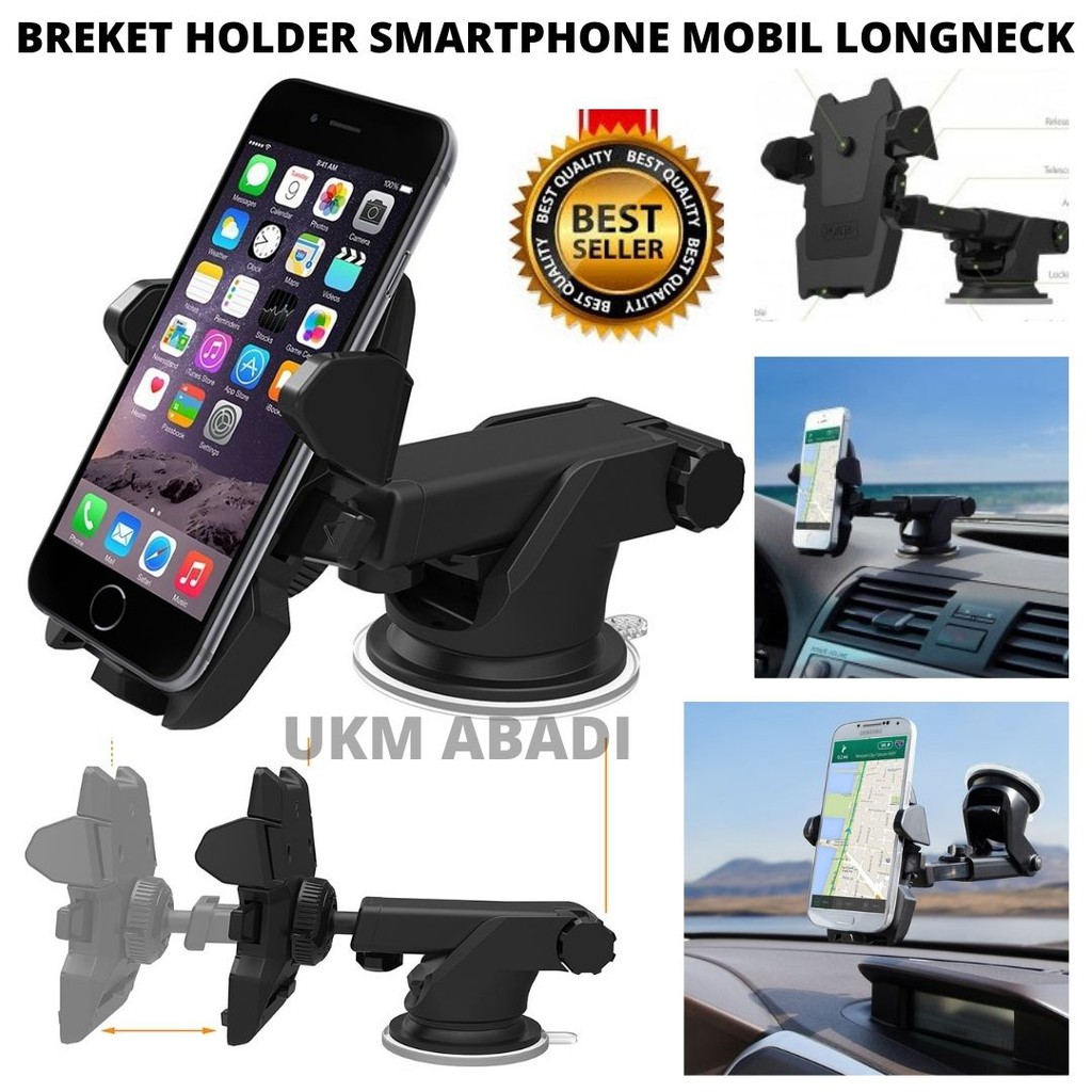 Breket HP Mobil Stand Car Holder Smartphone Long Neck 111159