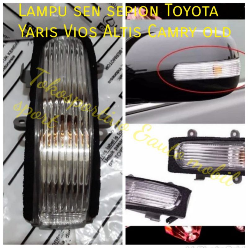 Lampu sen sein sepion Toyota Yaris Vios Altis Camry Lama Lampu sepion Yaris Vios model Ori