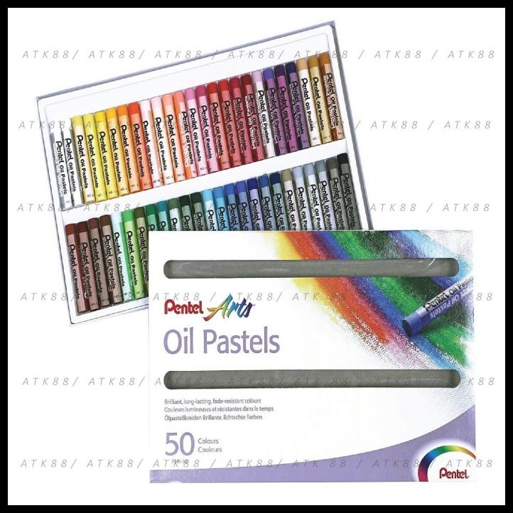 

Crayon/ Oil Pastel Pentel 50 Warna