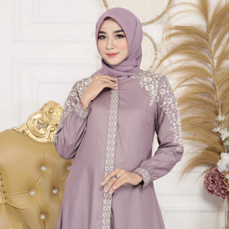 Gamis Bordir Katun Toyobo Terbaru | Ada JUMBO | Gamis Madina Renata Premium Ori Razzaq Collection