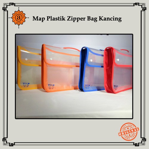 

Map Plastik Zipper Bag Kancing