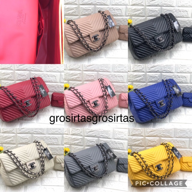 tas slempang wanita  cevron mom&amp;kids uk 30x19