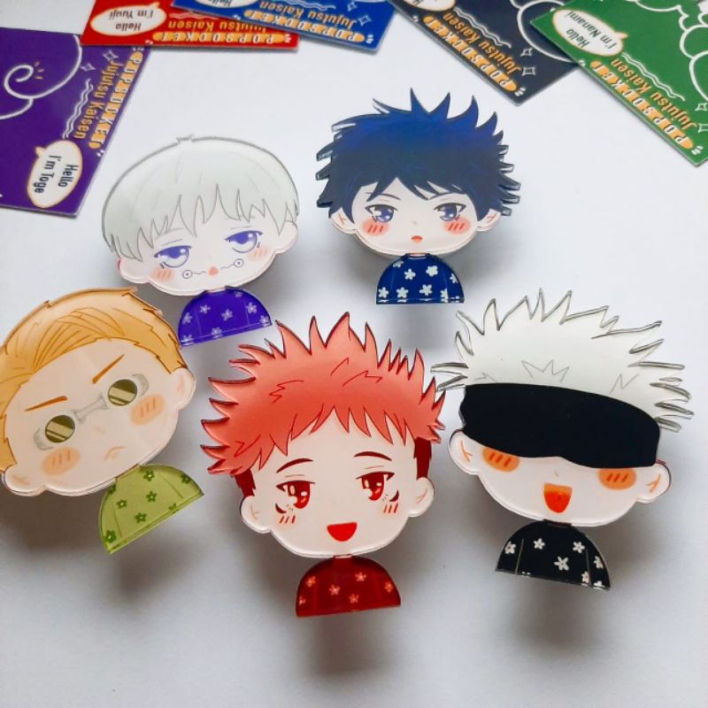 JUJUTSU KAISEN AKRILIK POPSOCKET / GRIPTOK SAMPLE (ANNAICHIGO.ID)