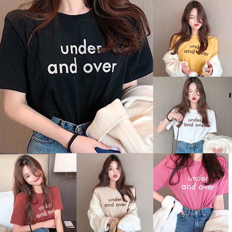 [CLEARANCE SALE] OVERSIZE TEE TSHIRT ATASAN UNISEX WANITA KAOS CEWEK MX952