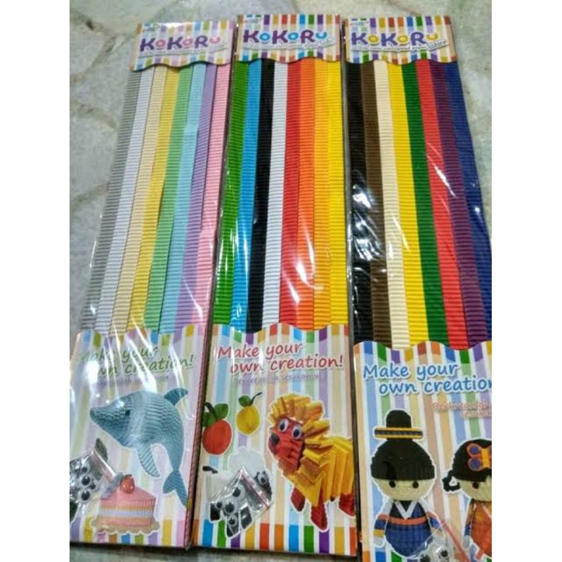 

KERTAS KOKORU PANJANG ICHI ICHIGO ICHIRO/ KERTAS GELOMBANG WARNA