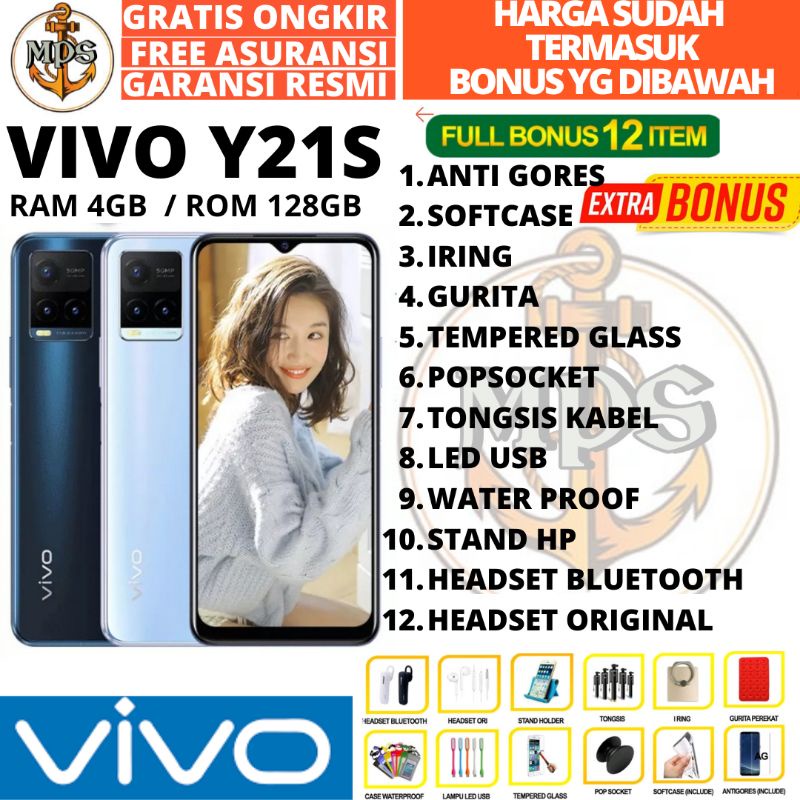 VIVO Y21S 2022 4/128 RAM 4GB ROM 128GB GARANSI RESMI