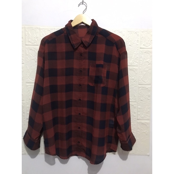 KEMEJA TRANSPARAN BY COLZA ( preloved )