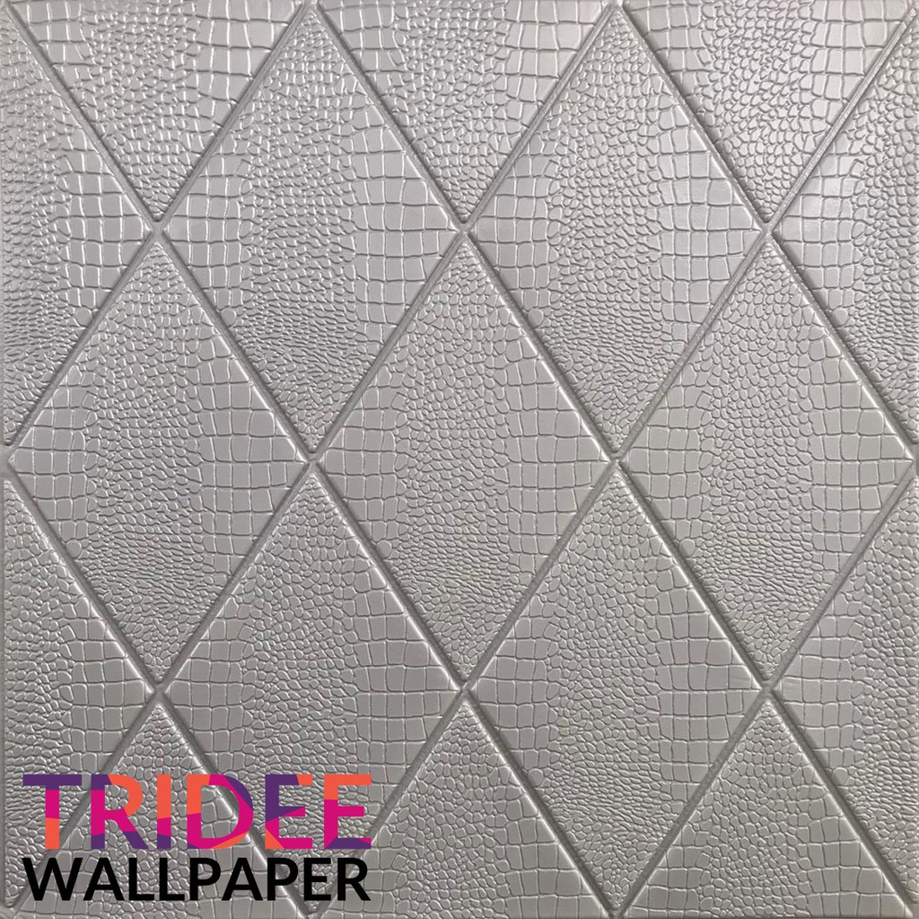 Wallpaper Foam 3D Motif Ketupat |TRIDEE DIAMOND CROC