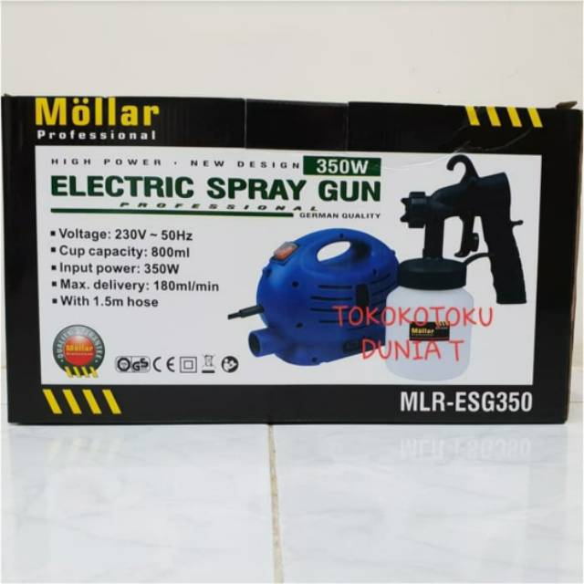 Electric Spray Gun Mollar ESG350 Spray Painter Mesin Cat Air